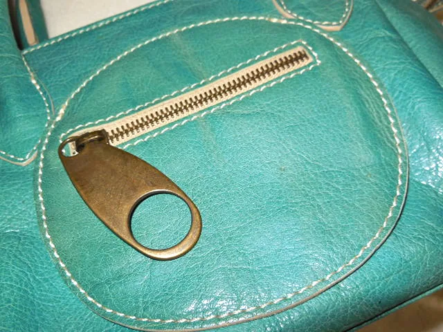 Regina Turquoise Patent Leather Handbag — image 4