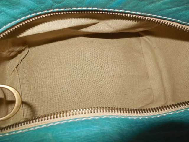 Regina Turquoise Patent Leather Handbag — image 5