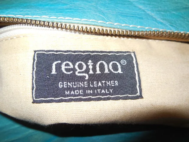 Regina Turquoise Patent Leather Handbag — image 6