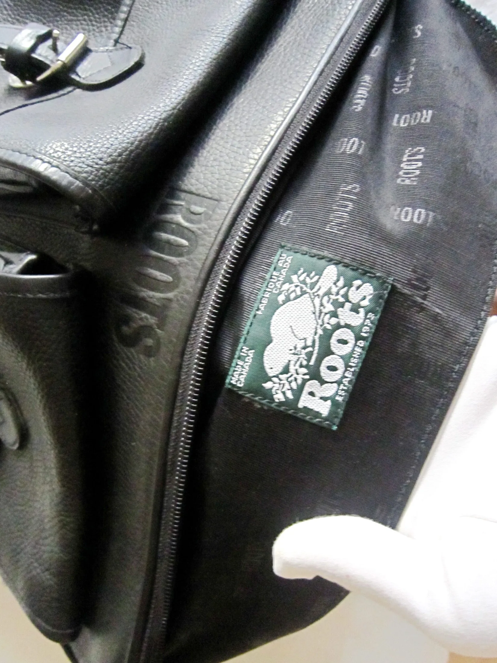 Roots Black Leather Briefcase — image 9