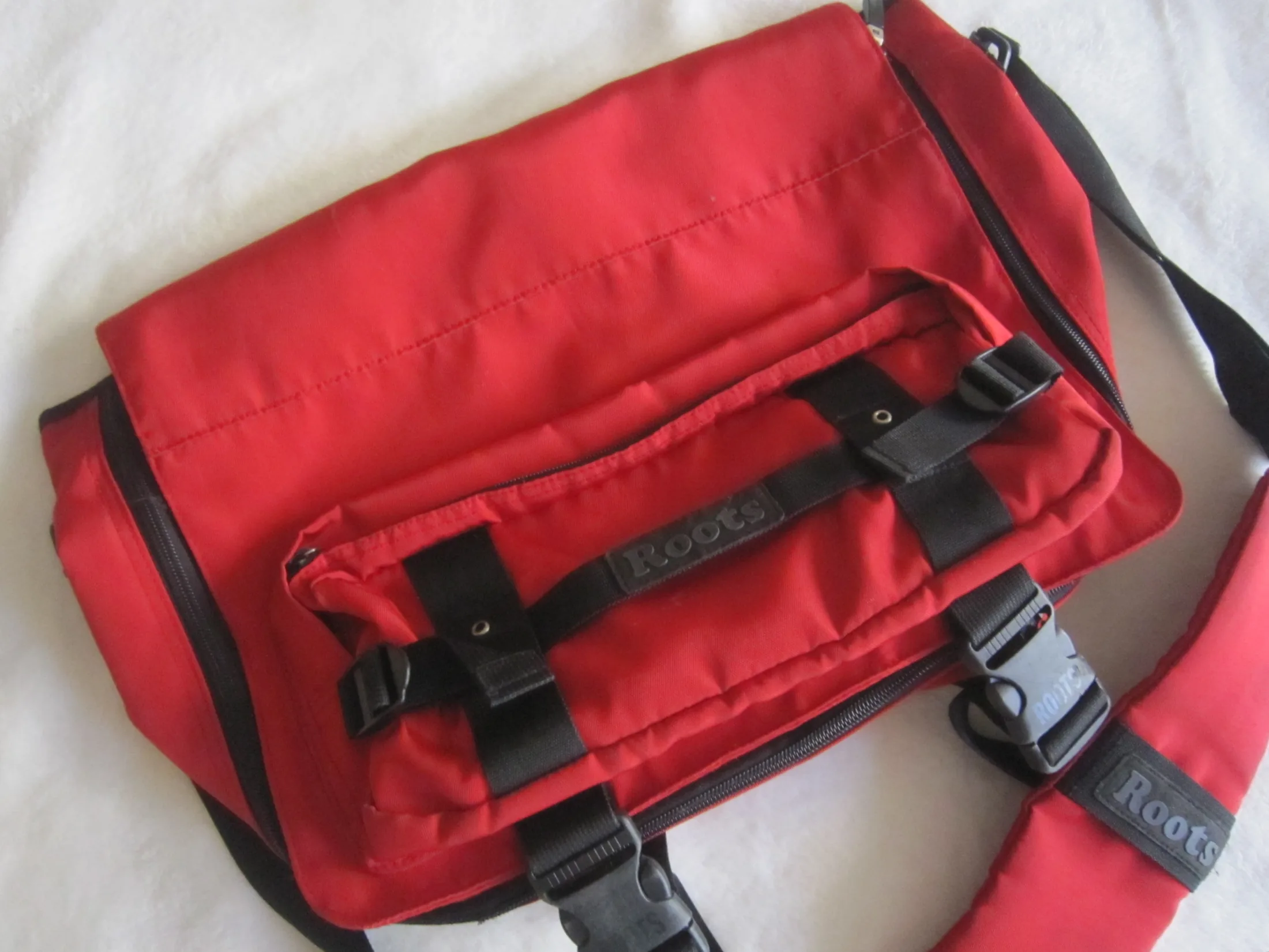 Roots Red Messenger Bag