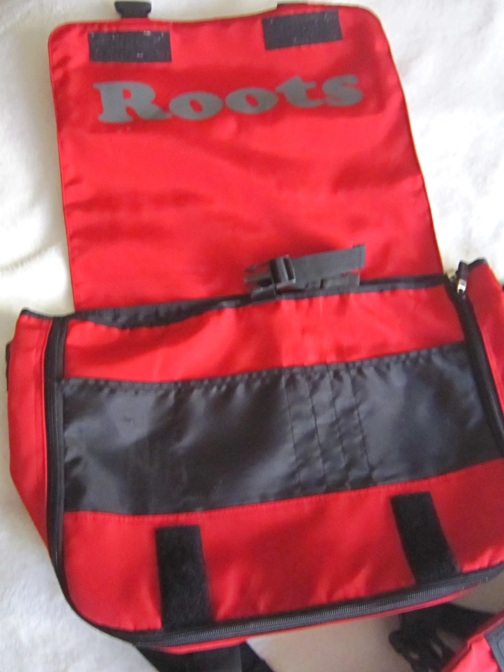 Roots Red Messenger Bag — image 3