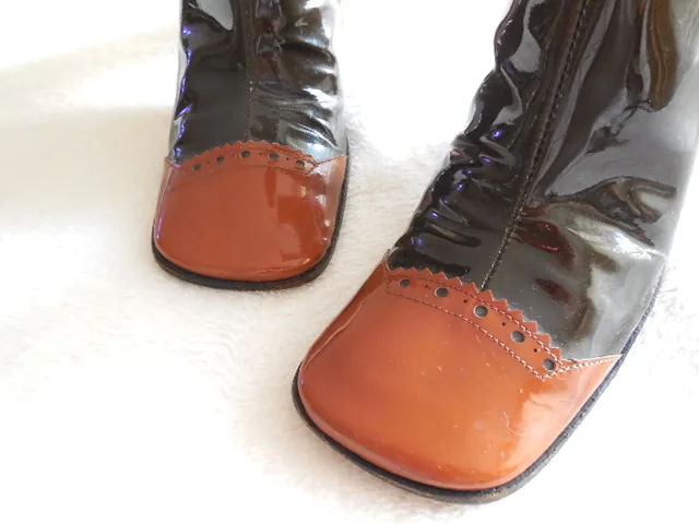 Stephanie De Raucourt Patent Leather Boots/Size 35.5 — image 2