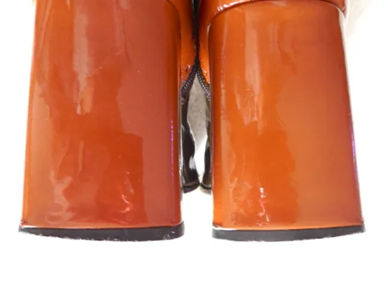 Stephanie De Raucourt Patent Leather Boots/Size 35.5 — image 5