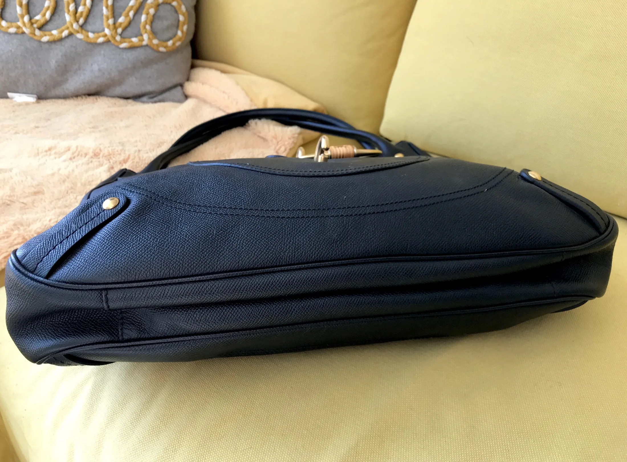 Salvatore Ferragamo Black Leather Large Tote — image 7