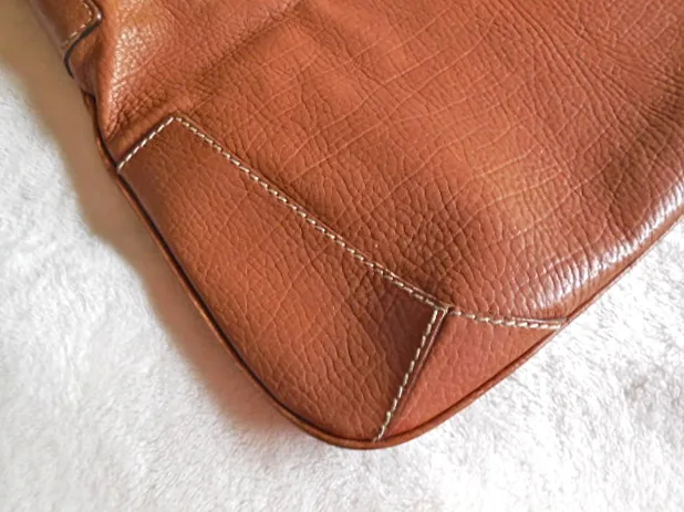 Salvatore Ferragamo Tan Leather Shoulder Bag — image 7