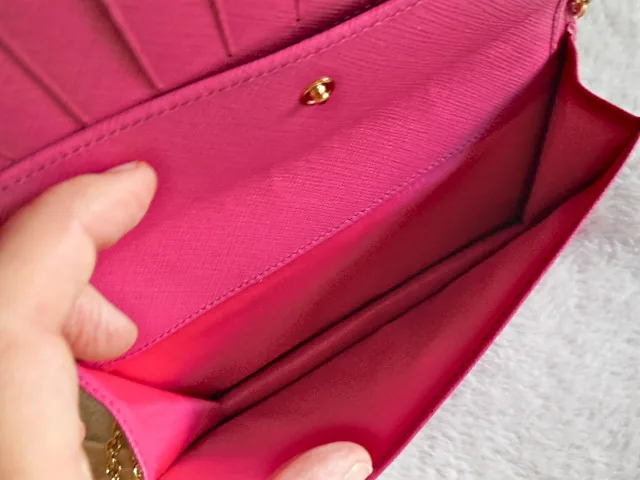 Salvatore Ferragamo Pink Miss Vara Bow Wallet on Chain — image 6