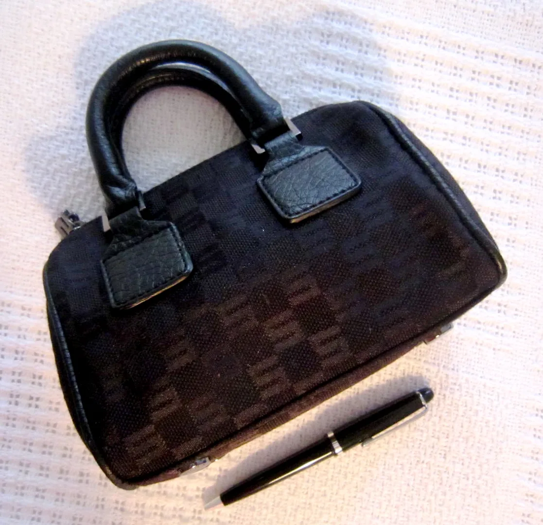 Sisley Black Vegan Signature Mini Speedy Crossbody