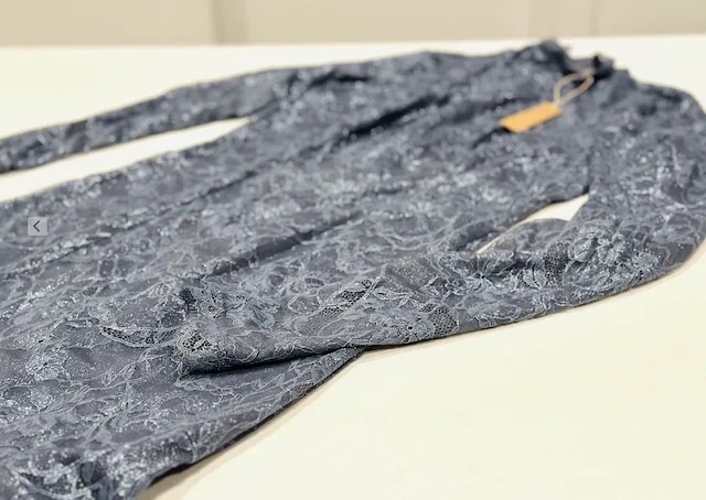 SKIMS Lace Turtleneck Dress Thunder Size L — image 5