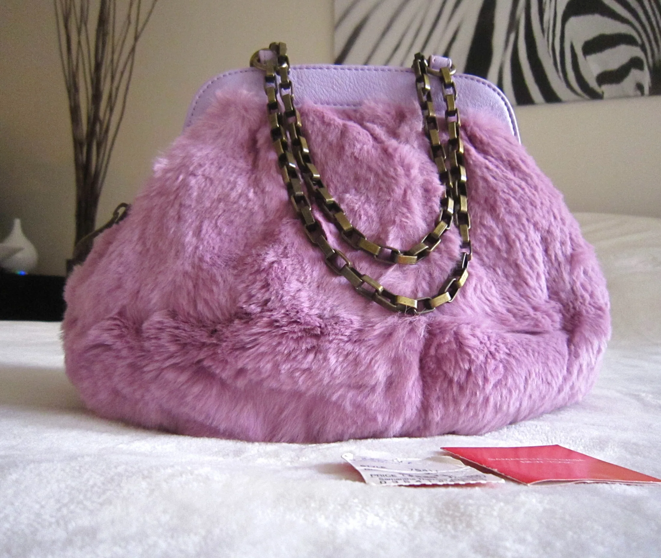 Samantha Thavasa Pink Fur Handbag