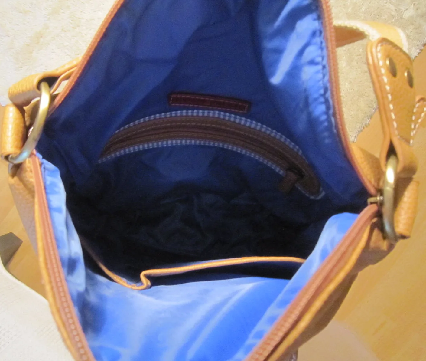 Tommy Hilfiger Mustard Leather Hobo Bag — image 5