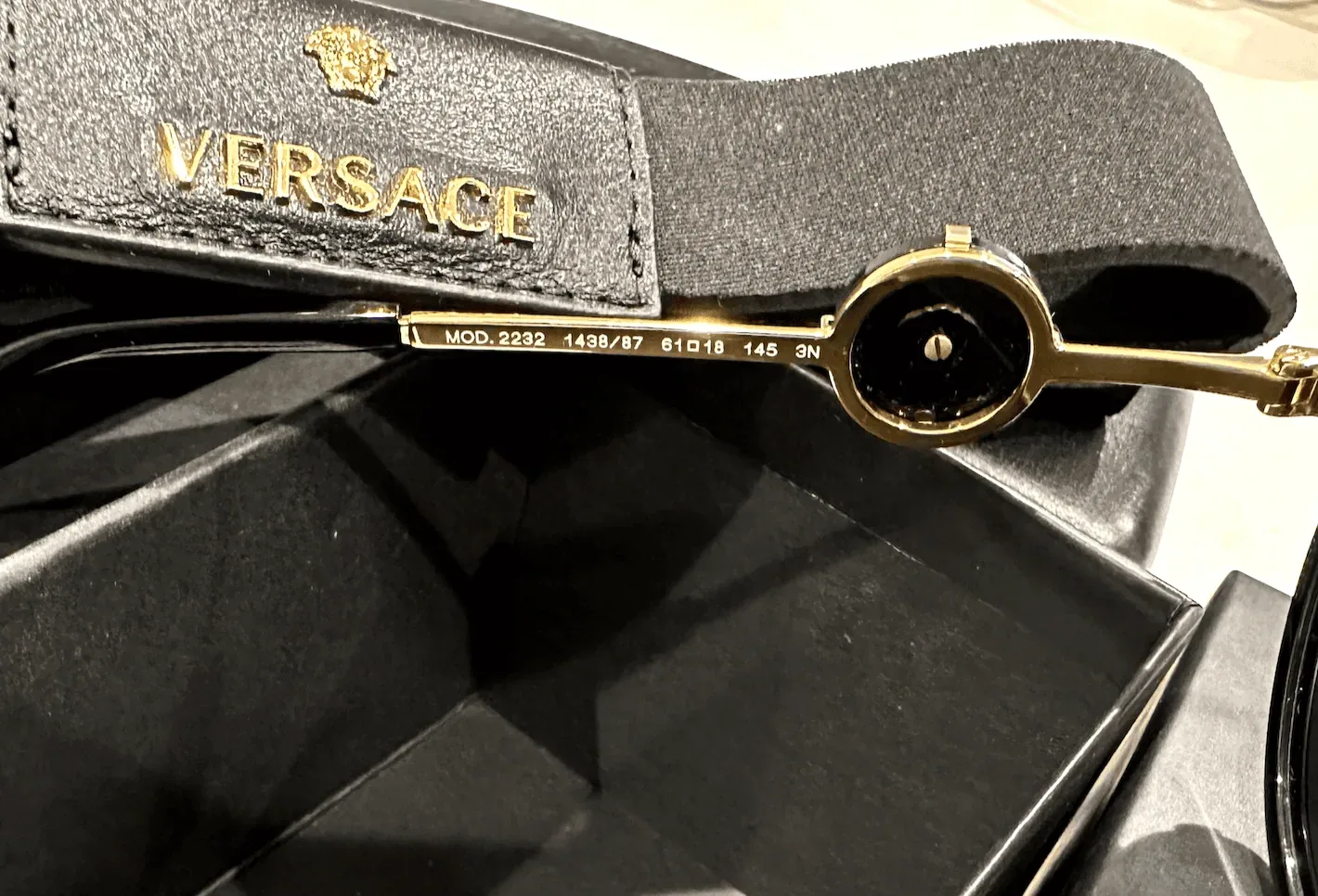 Black Aviator Medusa Versace Sunglasses — image 10