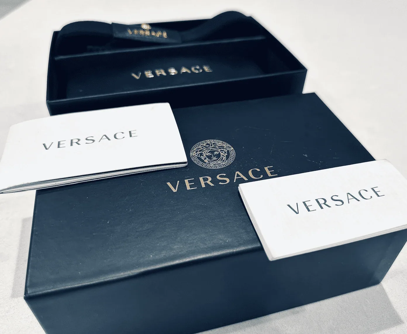 Black Aviator Medusa Versace Sunglasses — image 12