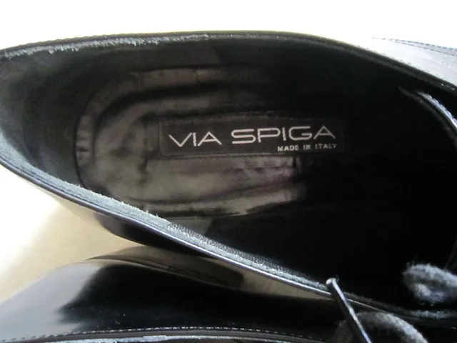 Via Spiga Men’s Black Leather Oxford Shoes/Size 10 — image 4