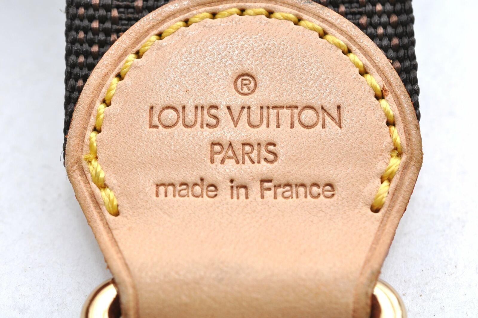 LOUIS VUITTON Leather Adjustable Trevi Strap Brown 75070
