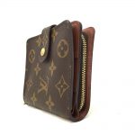 Louis Vuitton Monogram Bi-fold Wallet Compact Zip M61667 Men,Women,Uni